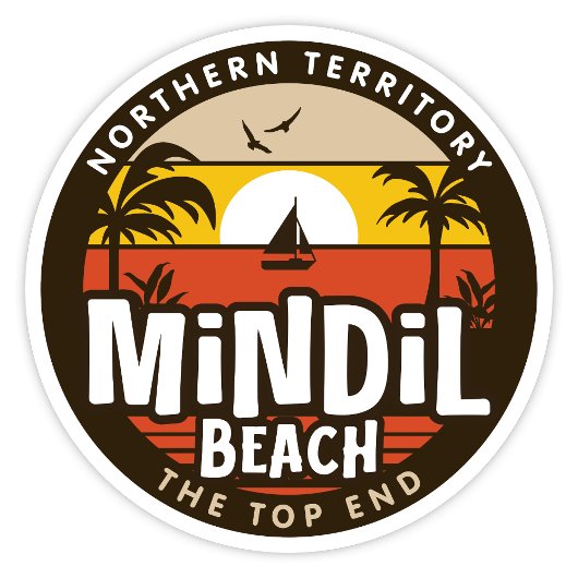 Mindil Beach, Noordelijk Territorium Australië Sti Sticker