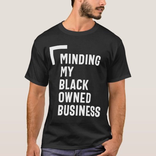 Minding van mijn zwarte Shirt voor bedrijven (Voorkant)