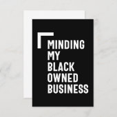 Minding van mijn zwarte Shirt voor bedrijven RSVP Kaartje (Voorkant / Achterkant)