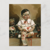 Mindless boy zombie Merch Briefkaart (Voorkant)