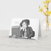 Mindloos werk kaart (Gele Bloem)