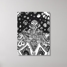 Mindmelt Phrame Canvas Afdruk