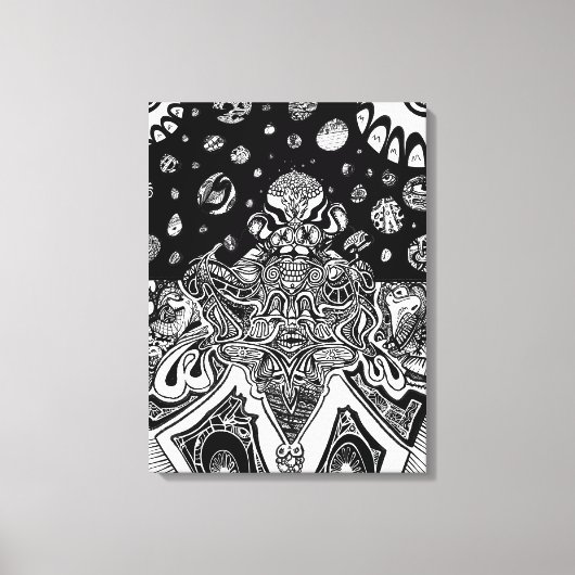 Mindmelt Phrame Canvas Afdruk (Voorkant)