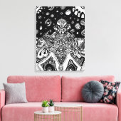 Mindmelt Phrame Canvas Afdruk (Insitu (Woonkamer))