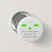 Minds bij nacht ronde button 3,2 cm (Voorkant /achterkant)