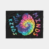 Minds Neurodiversity Tie Dye Autism A Fleece Deken (Voorkant (Horizontaal))