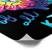 Minds Neurodiversity Tie Dye Autism A Poster (Hoek)