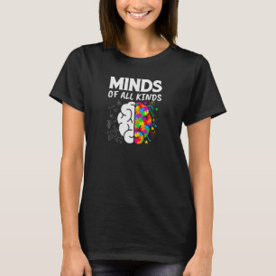 Minds of All Kind Neurodiversiteit Hersenen T-shirt