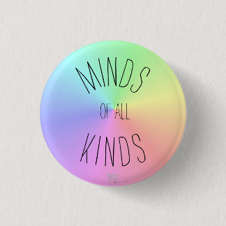 'Minds of all Kinds' Neurodiversity Acceptance Ronde Button 3,2 Cm