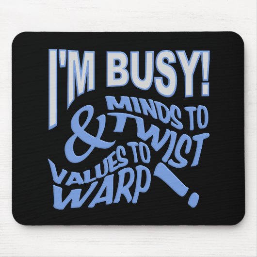 Minds to Twist mousepad Muismat (Voorkant)