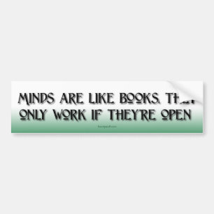 Minds zijn als Boeken Bumpersticker