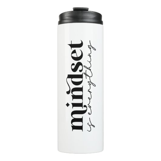 Mindset, aangepaste gepersonaliseerde Tumbler-Mokk Thermosbeker (Voorkant)