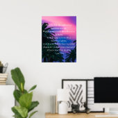 Mindset "Bekijk je gedachten, ze worden woorden" Poster (Thuiskantoor)