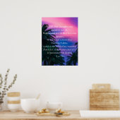 Mindset "Bekijk je gedachten, ze worden woorden" Poster (Keuken)