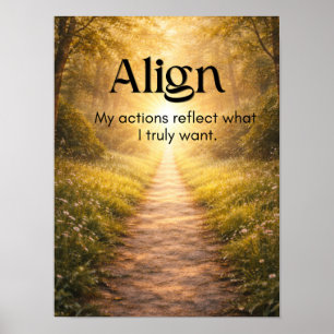 Mindset-bevestiging voor een welzijnsruimte op kan poster