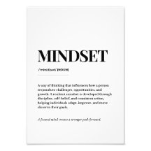 Mindset Definitie Typografie Print