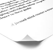 Mindset Definitie Typografie Print Foto Afdruk (Hoek)