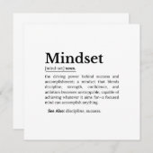 Mindset Definition Quote Kaart (Voorkant / Achterkant)