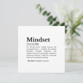 Mindset Definition Quote Kaart (Staand voorkant)