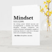 Mindset Definition Quote Kaart (Gele Bloem)