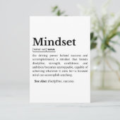 Mindset Definition Quote RSVP Kaartje (Staand voorkant)