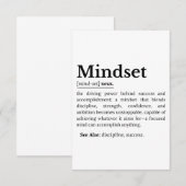 Mindset Definition Quote RSVP Kaartje (Voorkant / Achterkant)