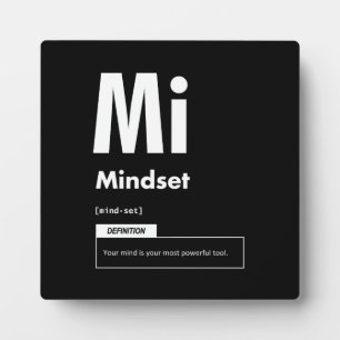 Mindset - element van succes - Motivatie Fotoplaat