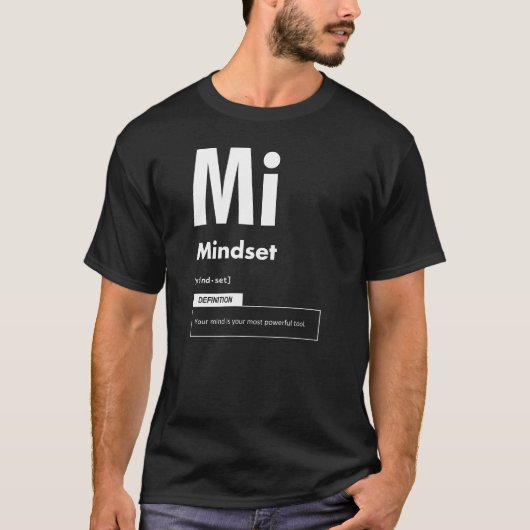 Mindset - element van succes - Motivatie T-shirt (Voorkant)