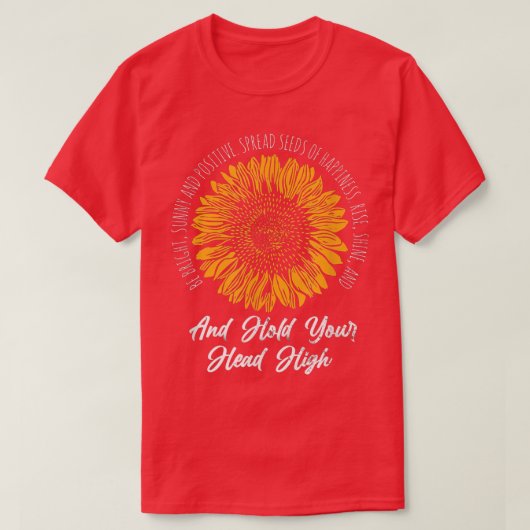 Mindset Friendly Advice Sunflower Lover Sunny Insp T-shirt (Design voorkant)