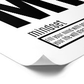 Mindset - fundamentele elementen van succes poster (Hoek)