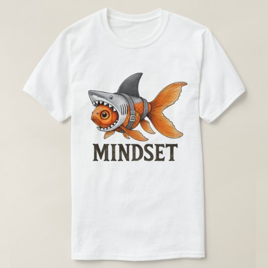 Mindset Goldfish Shark Tee T-shirt (Design voorkant)