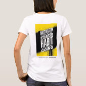 Mindset + hard werken = succes t-shirt (Achterkant)