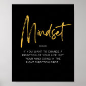 Mindset Inspiration Quote Poster (Voorkant)