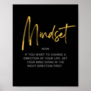 Mindset Inspiration Quote Poster