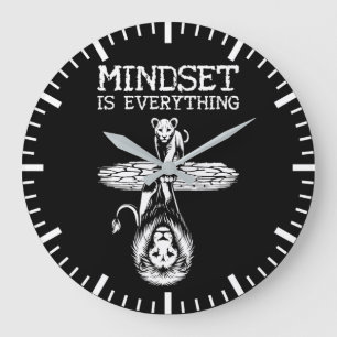 Mindset is alles, Cat Lion - Gym, Hustle Grote Klok