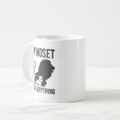Mindset is alles - Cat Lion Motivatie Koffiemok (Voorkant links)