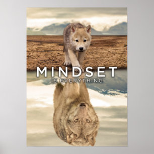 Mindset is alles - de herinnering van de Wolf van Poster