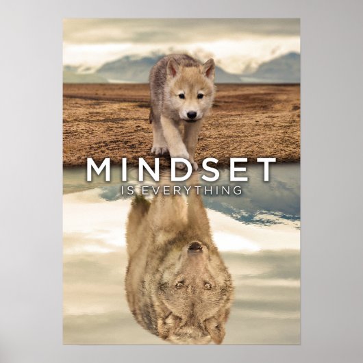 Mindset is alles - de herinnering van de Wolf van Poster (Voorkant)