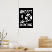 Mindset is alles, Dragon - Succes Hustle Poster (Keuken)