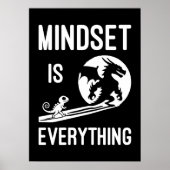 Mindset is alles, Dragon - Succes Hustle Poster (Voorkant)