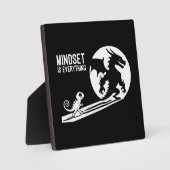 Mindset is alles, Dragon - Succesmotivatie Fotoplaat (Voorkant)