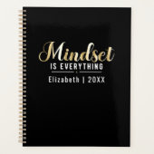 "Mindset is alles" Goud Inspirerend Quote Planner (Voorkant)