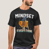 Mindset is alles goudvis, Motivatie T-shirt (Voorkant)