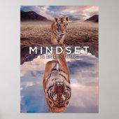 Mindset is alles - grotere waterreflectie poster (Voorkant)