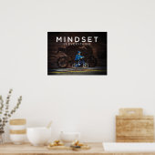 Mindset is alles - Kind motorfiets - geslaagd P Poster (Keuken)