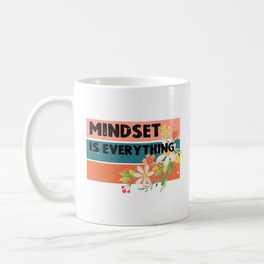 Mindset is alles koffiemok (Links)