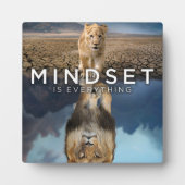 Mindset is alles - Lionreflectie Fotoplaat (Voorkant)