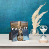 Mindset is alles - Lionreflectie Fotoplaat (Insitu)