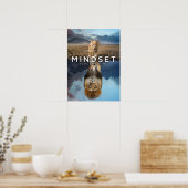 Mindset is alles - Lionreflectie Poster (Keuken)