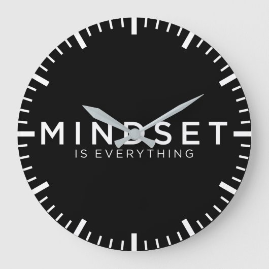 Mindset is alles - Motivatie Grote Klok (Voorkant)